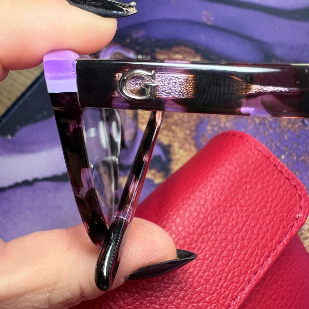 Guess Tortoiseshell Sunglasses Frames with Pink a… - image 4